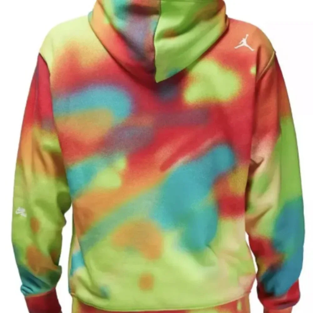Nike Air Jordan Flight MVP Pullover Hoodie Tie Dye Jumpman Multicolor